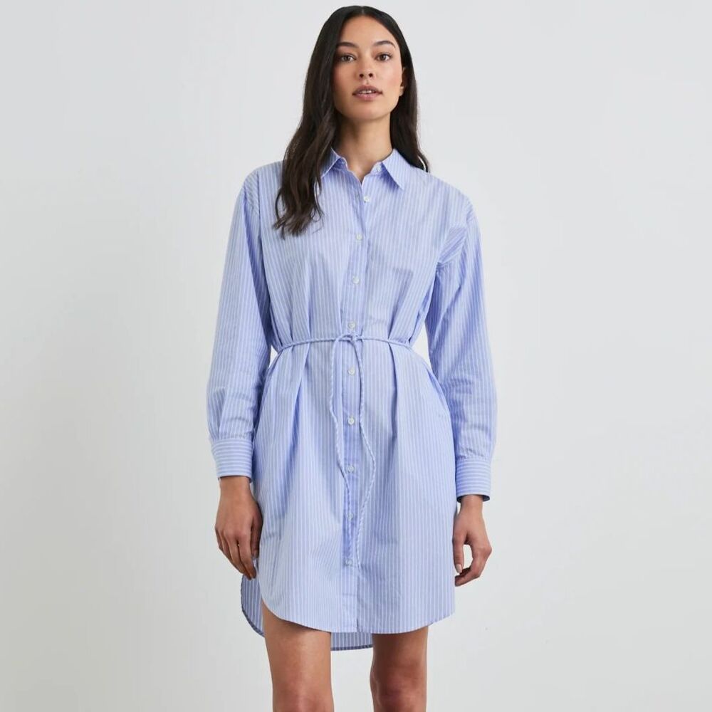Rails Harmony Shirt Dress NWT Blue Oxford White Stripe